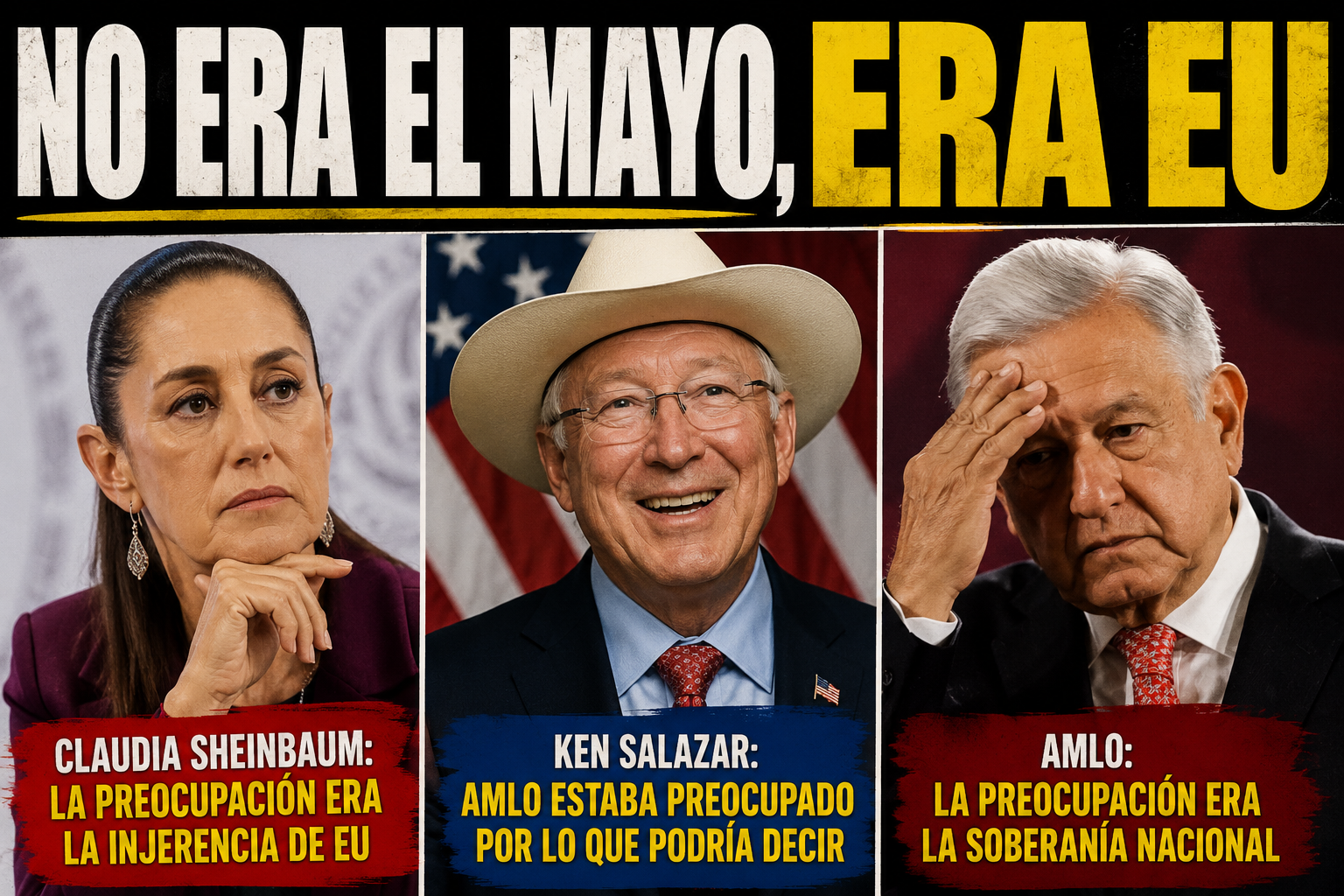 Sheinbaum corrige versión sobre preocupación de AMLO.